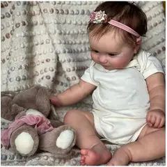 TIOZONEY - Muñeca Bebé reborn de silicona 50cm