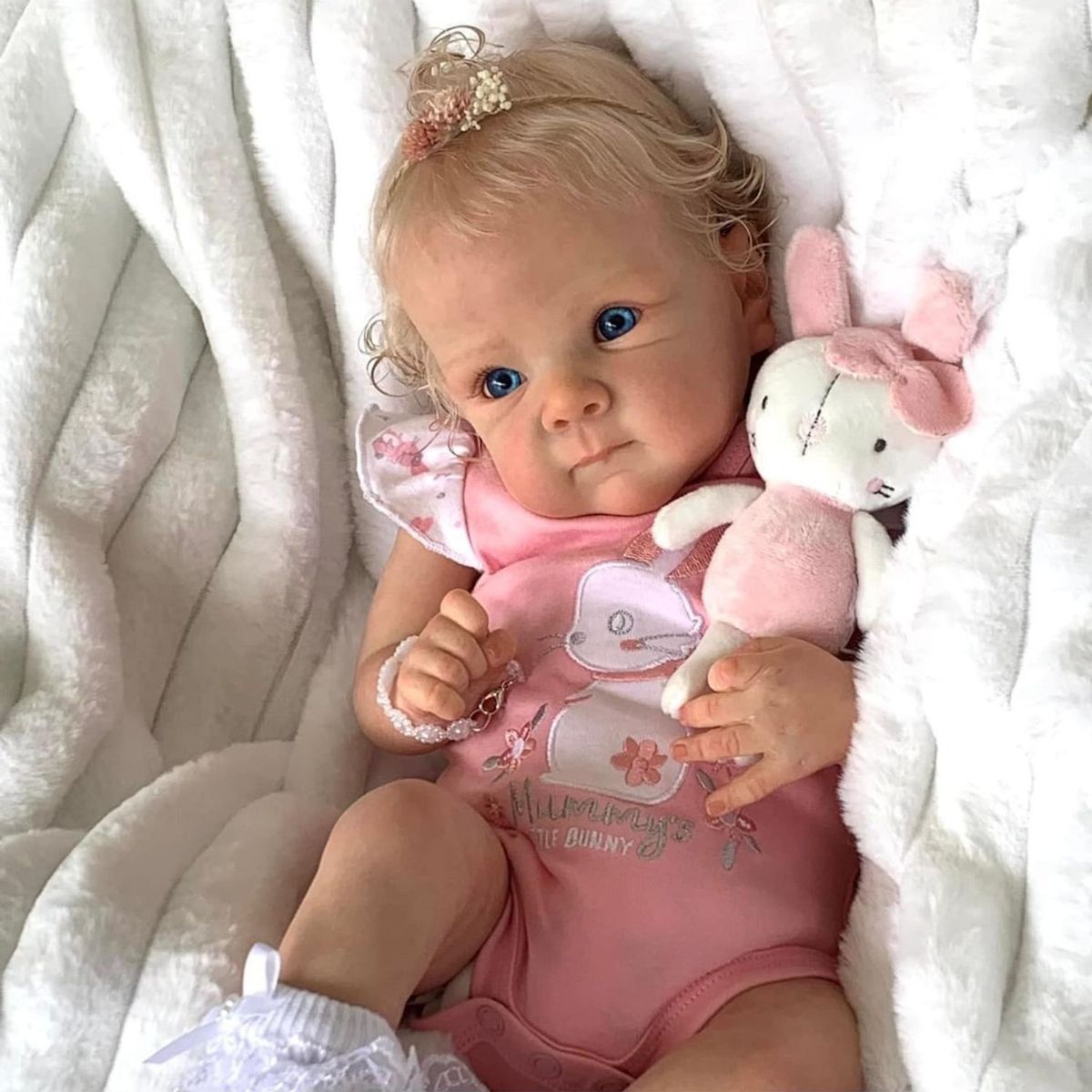TIOZONEY - Muñeca bebe reborn vinilo de silicona juguetes para 48cm