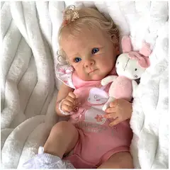 TIOZONEY - Muñeca bebe reborn vinilo de silicona juguetes para 48cm