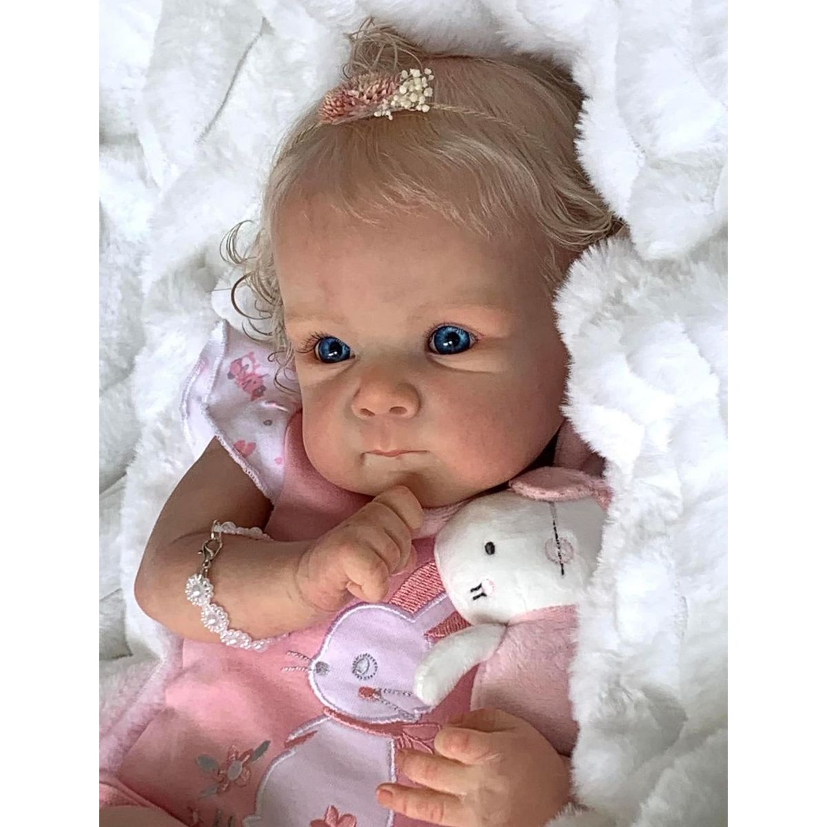 TIOZONEY - Muñeca bebe reborn vinilo de silicona juguetes para 48cm