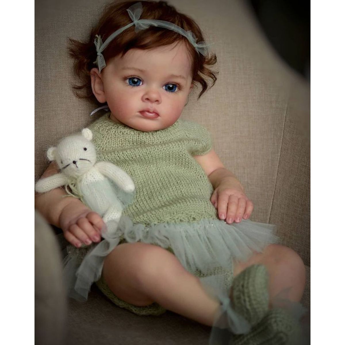 TIOZONEY - Muñeca bebe reborn vinilo de silicona juguetes para 55cm
