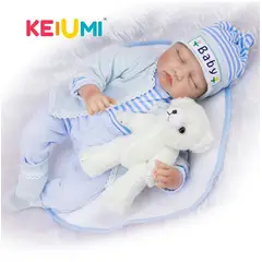 TIOZONEY - KEIUMI muñecas bebé durmiendo 22 suave silicona Reborn Baby Boy 55 c..