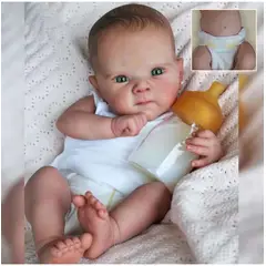 TIOZONEY - Muñeca bebe reborn vinilo de silicona juguetes para 50cm