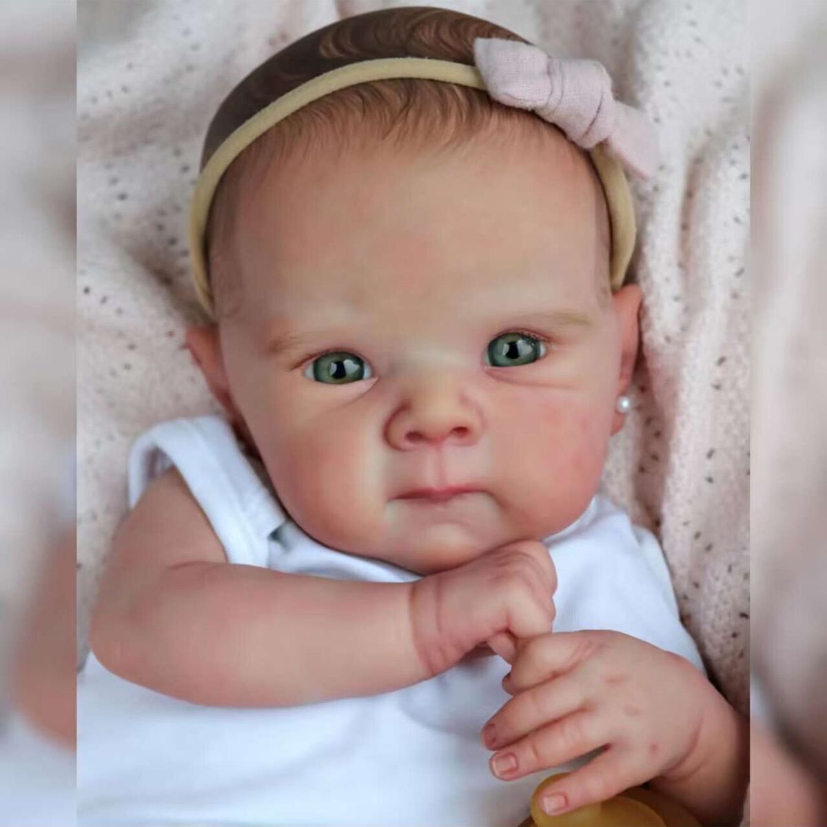 TIOZONEY - Muñeca bebe reborn vinilo de silicona juguetes para 50cm