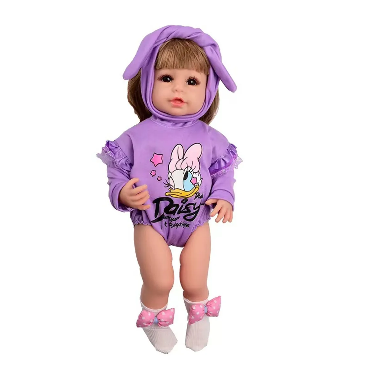 TIOZONEY - Muñeca bebe reborn vinilo de silicona juguetes para 50cm
