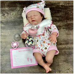 TIOZONEY - Mueca bebe reborn vinilo de silicona juguetes para 45cm
