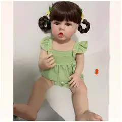 TIOZONEY - Muñeca bebe reborn vinilo de silicona juguetes para 45cm