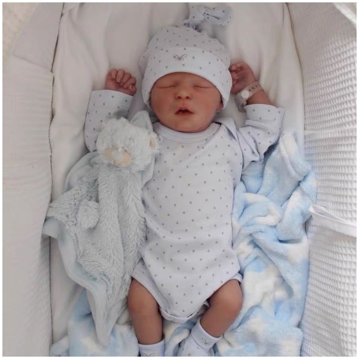 TIOZONEY - Muñeca bebe reborn vinilo de silicona juguetes para 43cm