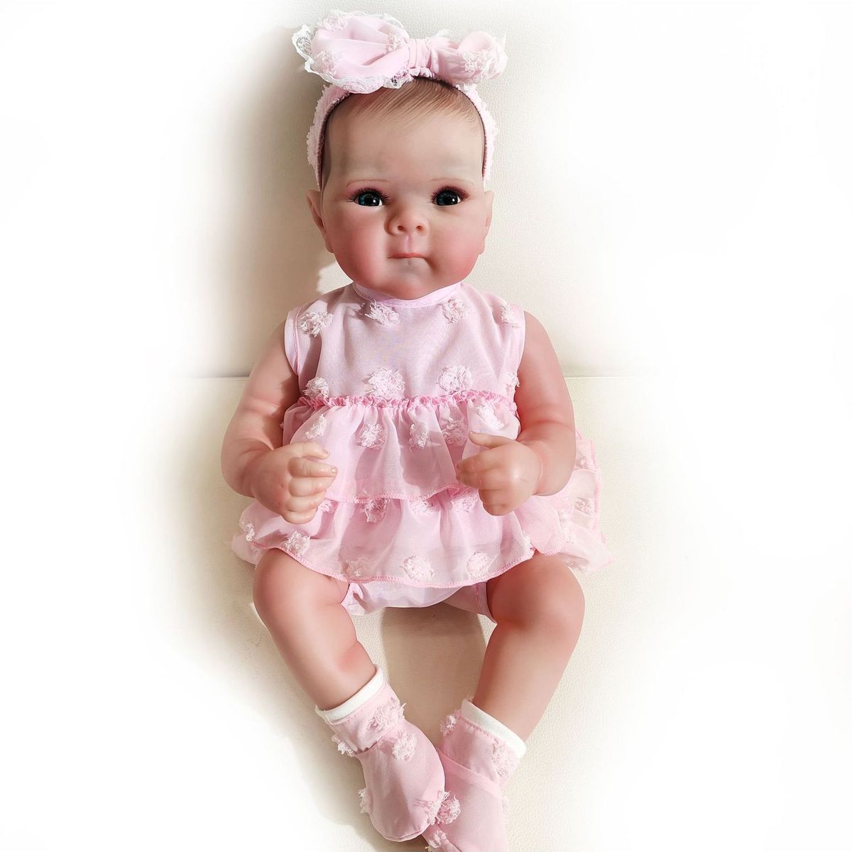 TIOZONEY - Muñeca bebe reborn vinilo de silicona juguetes para 48cm