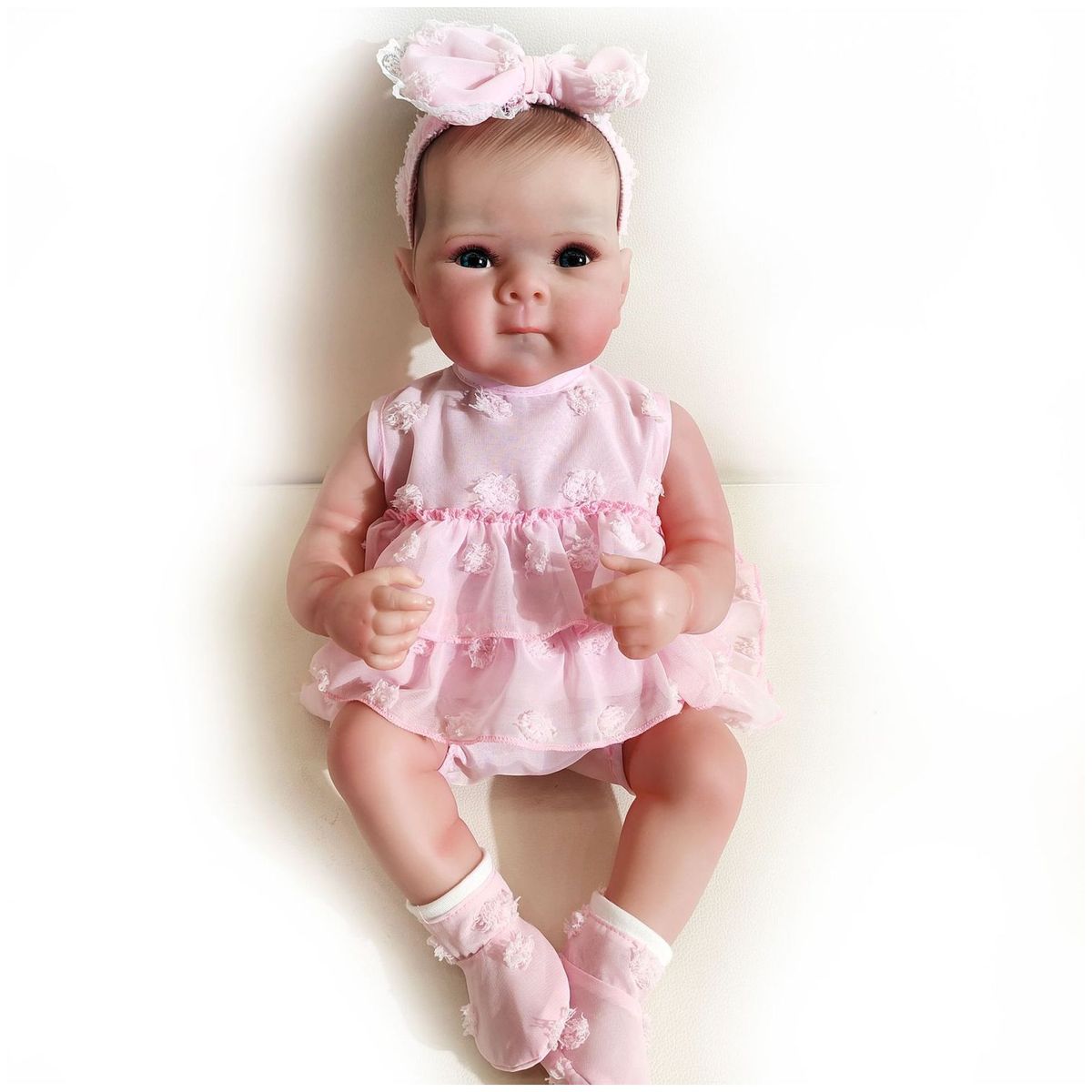 TIOZONEY - Muñeca bebe reborn vinilo de silicona juguetes para 48cm