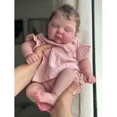TIOZONEY - Muñeca bebe reborn vinilo de silicona juguetes para 50cm