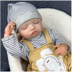 TIOZONEY - Muñeca bebe reborn vinilo de silicona juguetes para 50cm