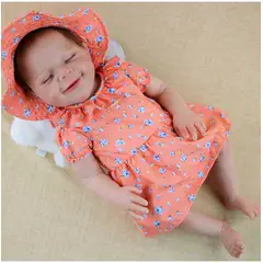 TIOZONEY - Muñeca bebe reborn vinilo de silicona juguetes para 46cm