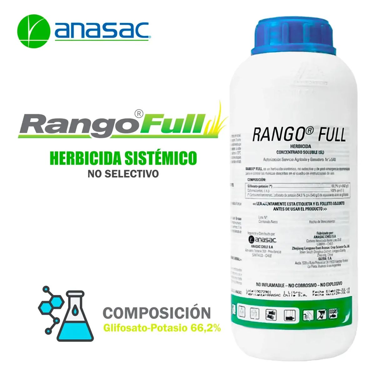 ANASAC - MATA MALEZA ANASAC RANGO FULL SL 1 LITRO