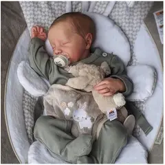 TIOZONEY - Muñeca bebe reborn vinilo de silicona juguetes para 43cm