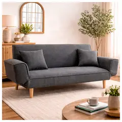 NOVAHUS - Sofá Cama Helena 78x190x95 cm Gris