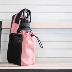 GENERICO - BOLSO MAGNETICO PORTABOTELLA GYM ROSADO