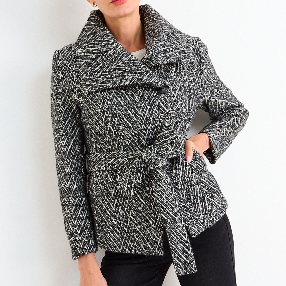 ASH - Casaca Fantasia Mujer Negro Ash