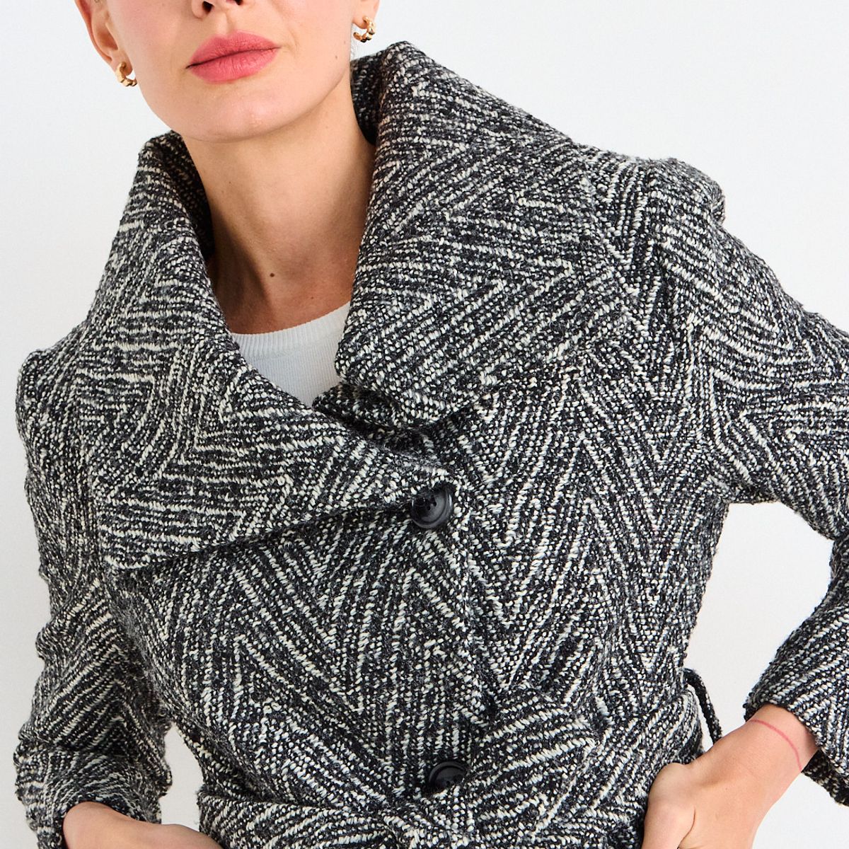 ASH - Casaca Fantasia Mujer Negro Ash