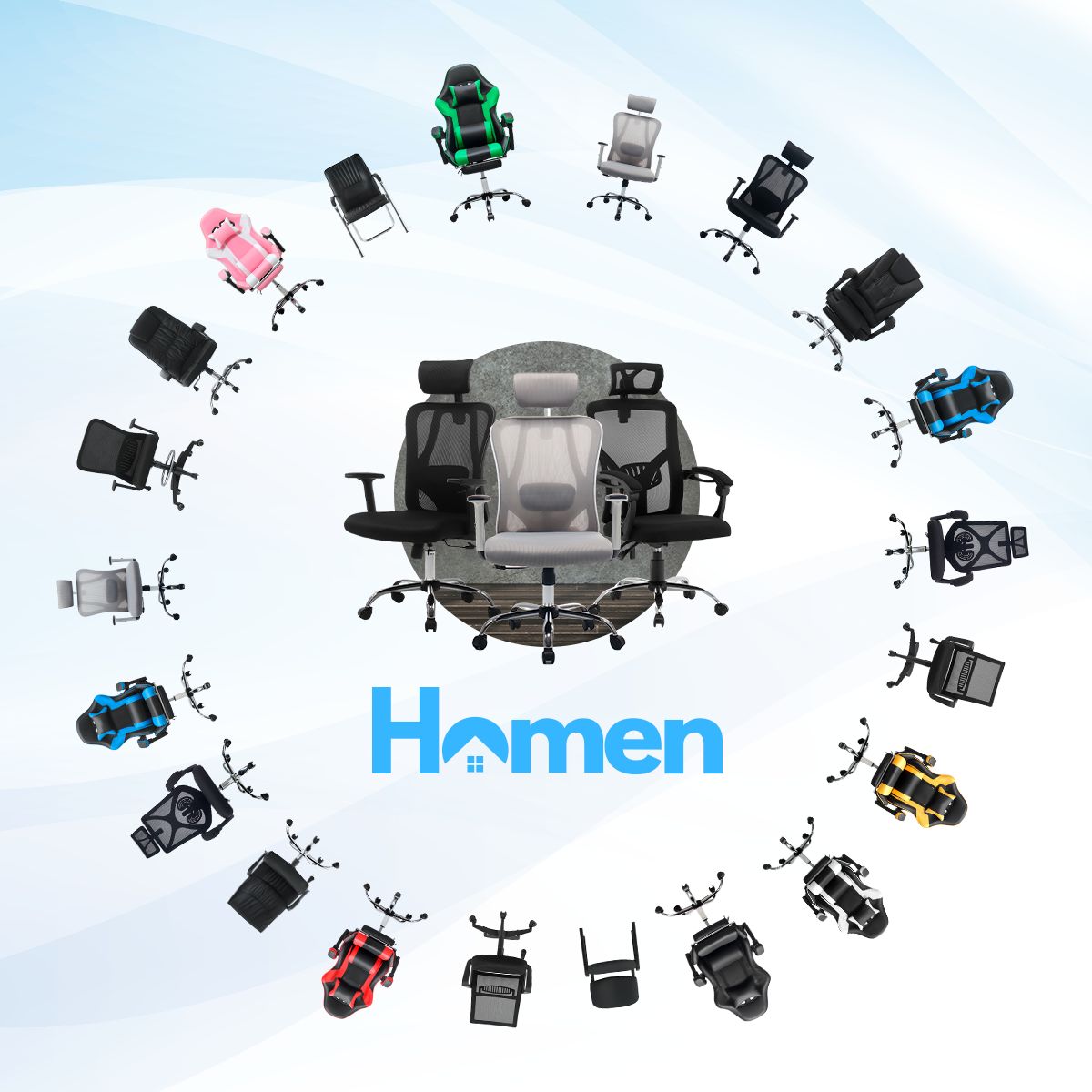 HOMEN - Silla de Espera: 5SESPERAPLASTICO - Pack 5 unidades