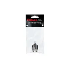 KIRLIN - Adaptador 2 RCA Hembra a Miniplug 2656 X1P