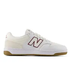 NEW BALANCE - Zapatillas Urbanas Unisex 480 Low Blancas/Roja