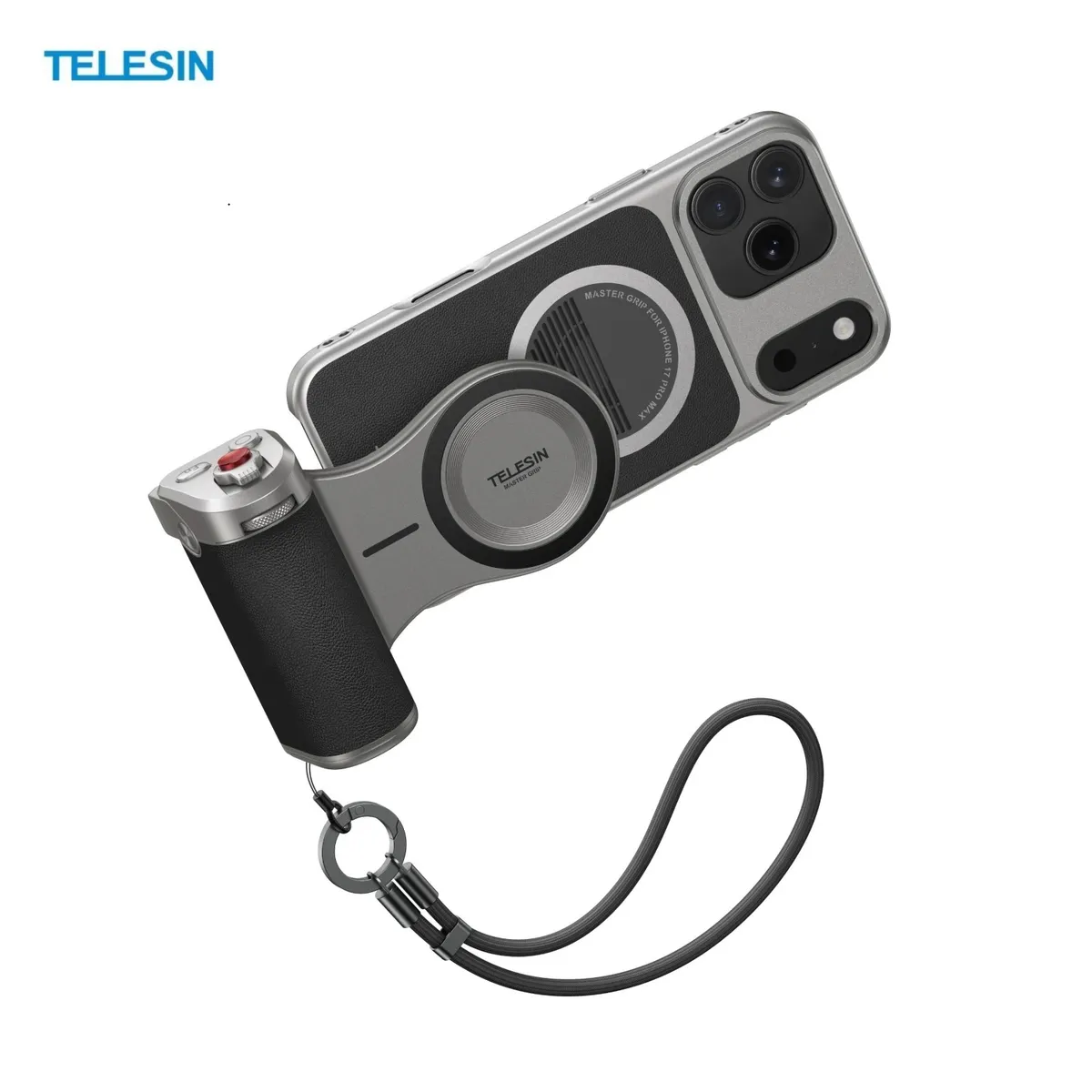 TELESIN - Master Grip Magsafe para iPhone 17 Pro MAX Carga Inalámbrica