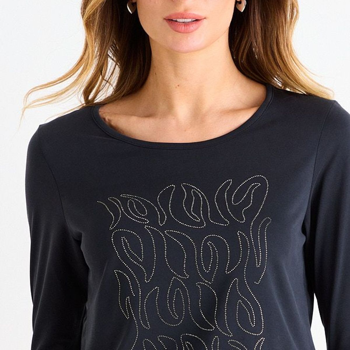 ASH - Polera Focalizada Mujer Negro Ash