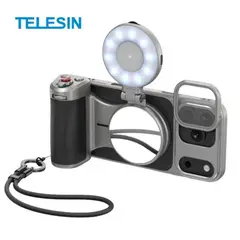 TELESIN - Kit Master Grip Magsafe iPhone 17 Pro con Luz y Filtro UV