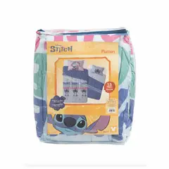 GENERICO - Plumón infantil reversible 1.5 Plazas Stitch Fluffly