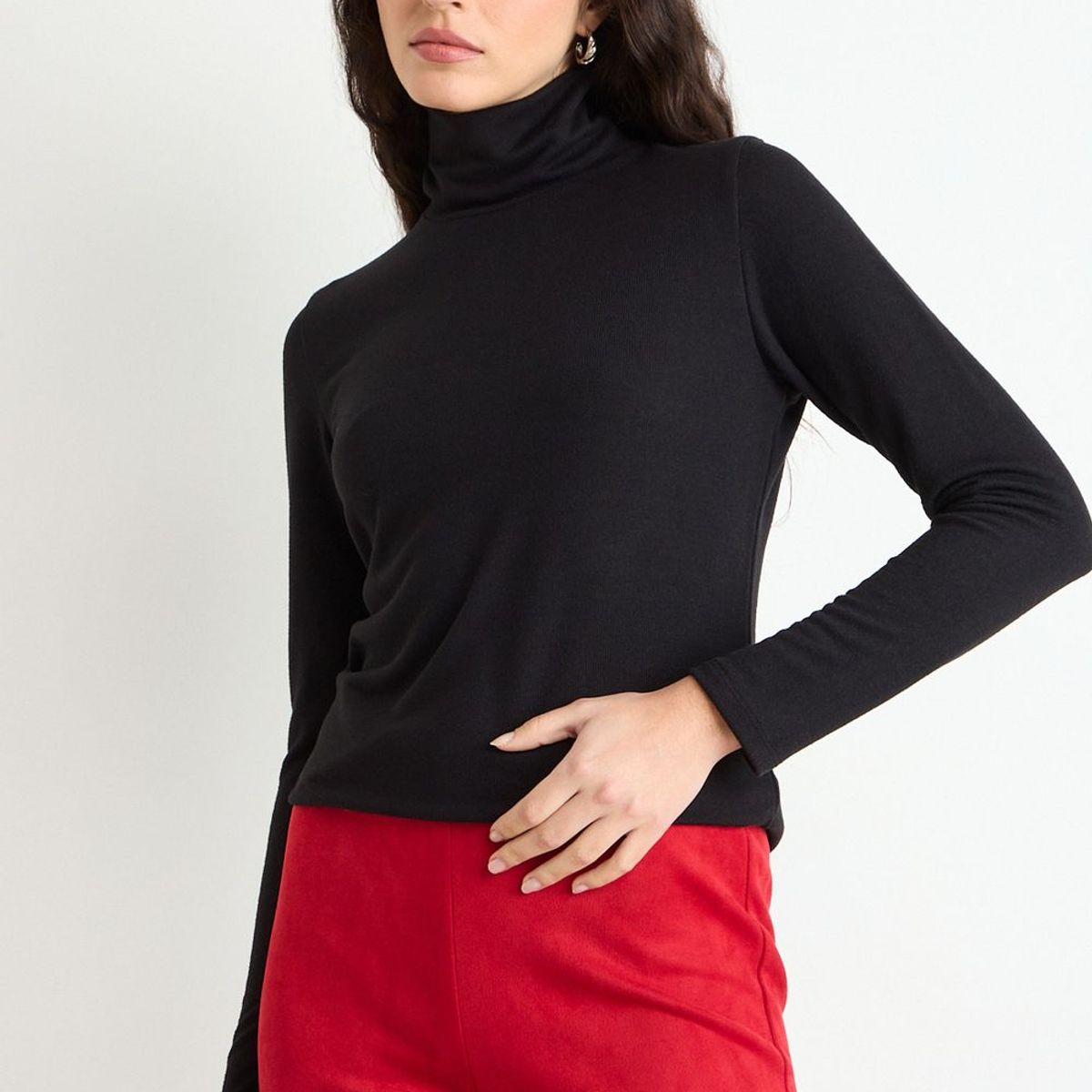 ASH - Polera Manga Larga Mujer Negro Ash
