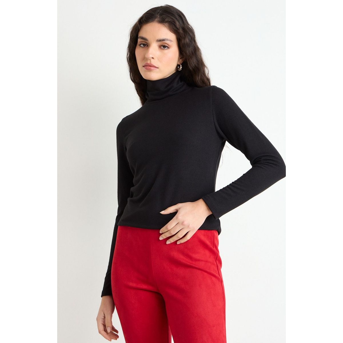 ASH - Polera Manga Larga Mujer Negro Ash
