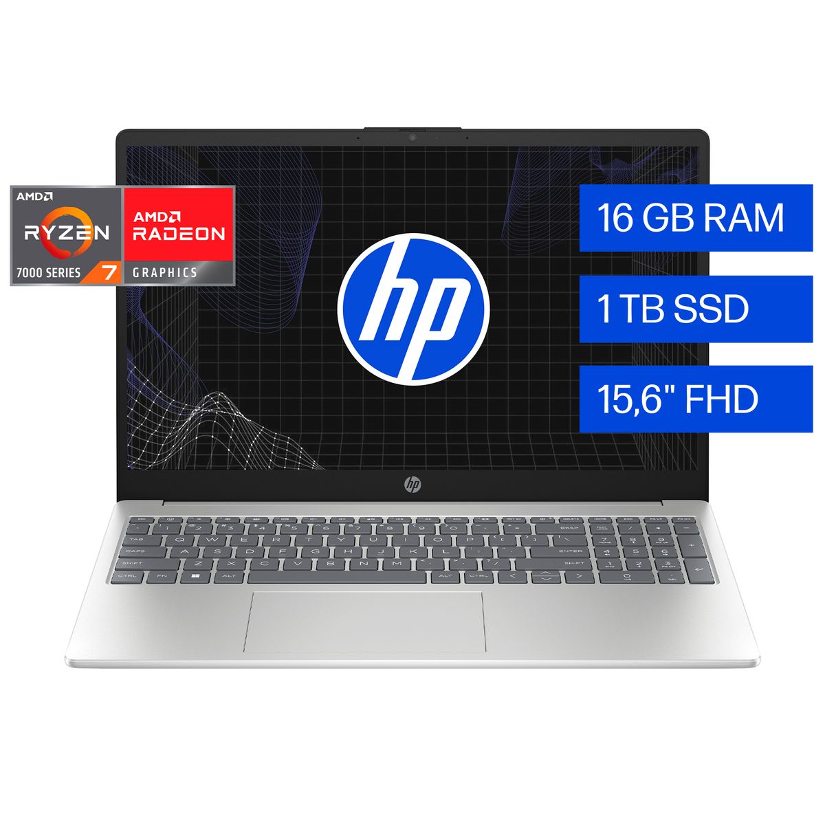 HP - Notebook HP 15-fc0276la AMD Ryzen 7 16 GB 1TB SSD W11P