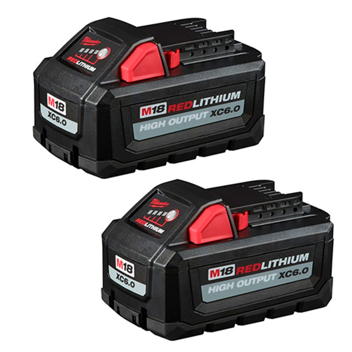 MILWAUKEE - KIT 2 BATERIAS DE ION LITIO MILWAUKEE 18V REDLITHIUM 6.0AH