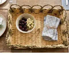 TERRA ESTILO - Set 2 Bandejas Fibra Verde