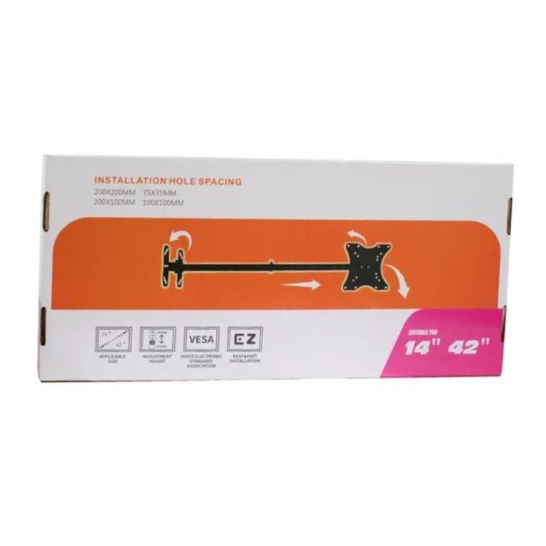 GENERICO Soporte De Techo Para TV 14” 42” Angulo Ajustable