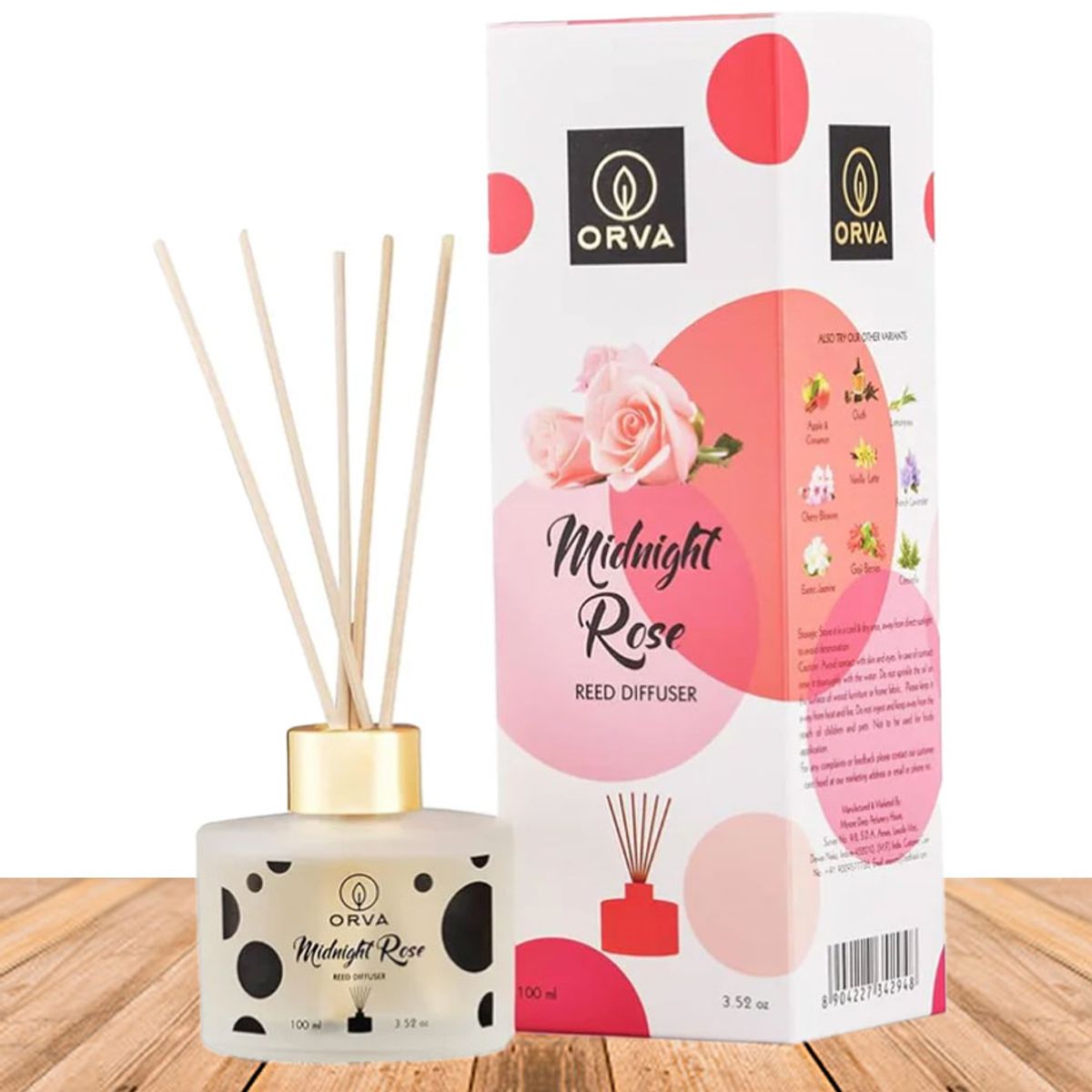 GENERICO - Difusor Mikado con Palitos Orva Rosa