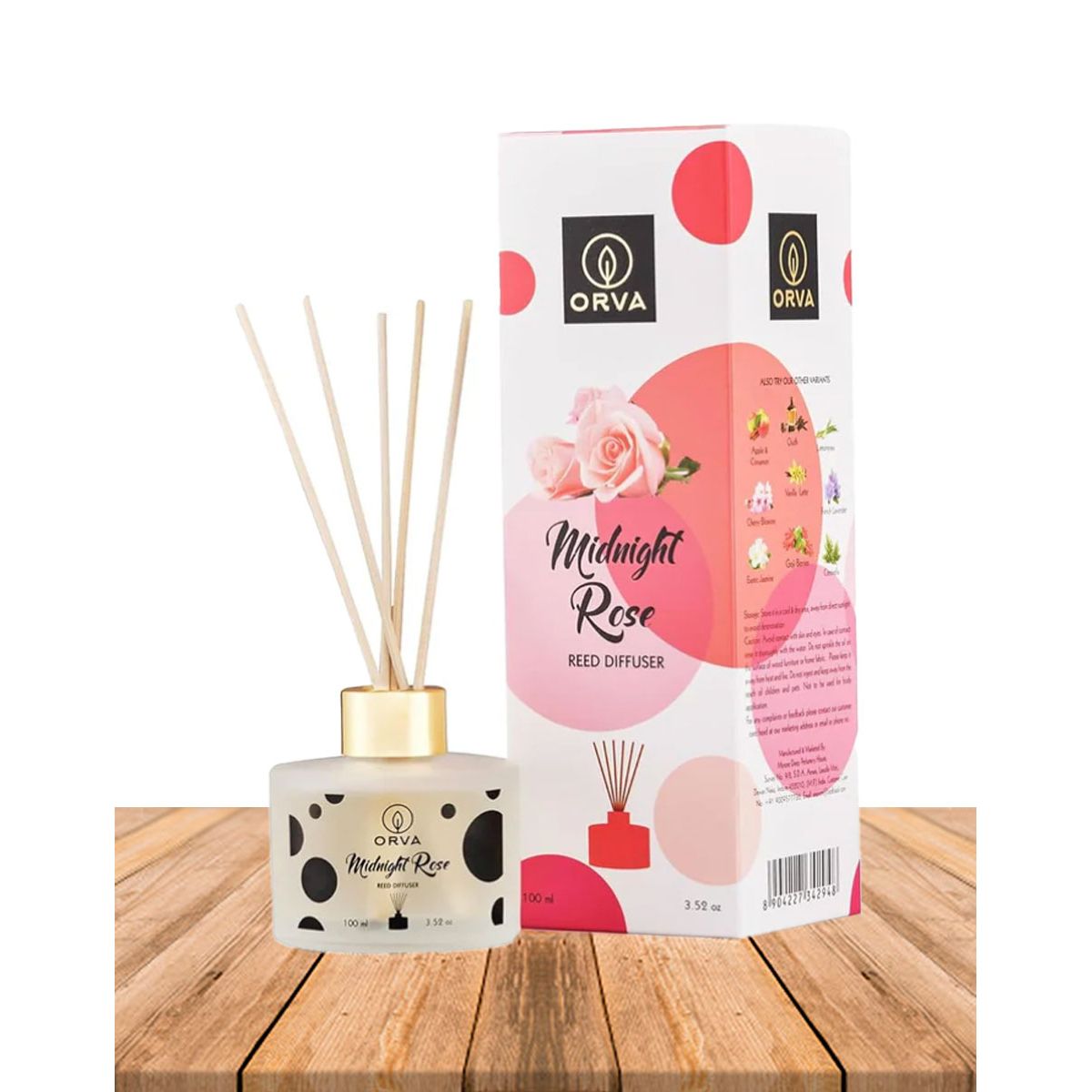 GENERICO - Difusor Mikado con Palitos Orva Rosa