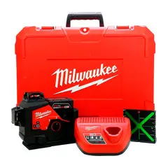 MILWAUKEE - NIVEL LASER VERDE 3 LINEAS 360 M12 3632-21