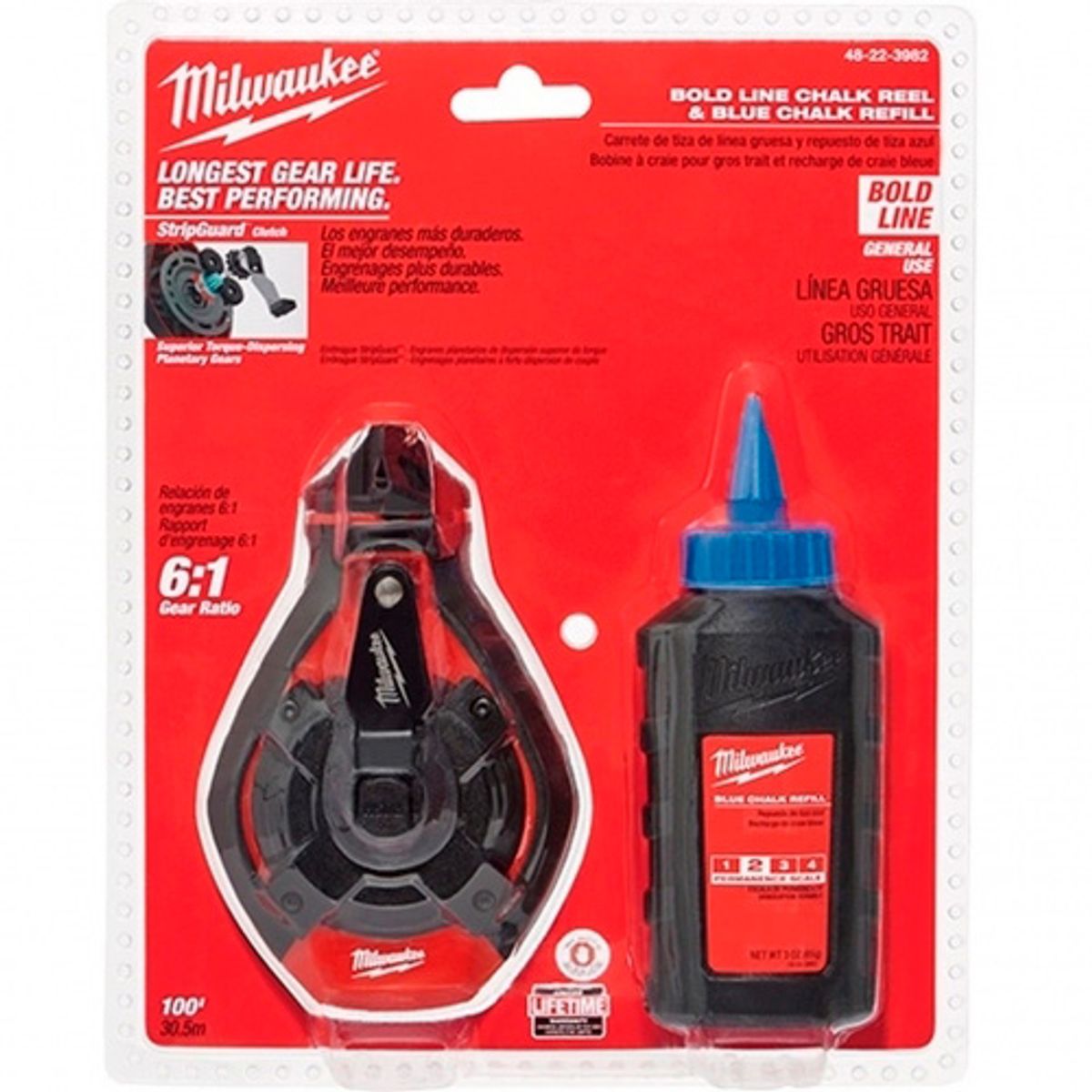 MILWAUKEE - TIZADOR INDUSTRIAL GRUESO DE TIZA AZUL MILWAUKEE 48-22-3982