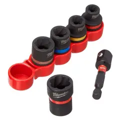 MILWAUKEE - EXTRACTOR DE PERNOS DE IMPACTO + DADO DE 14 - 12