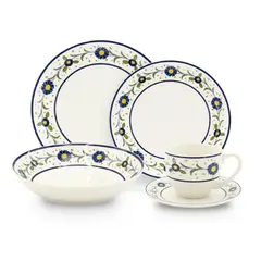 HALLEN - Juego De Vajilla 30 Piezas Porcelana Fiesole