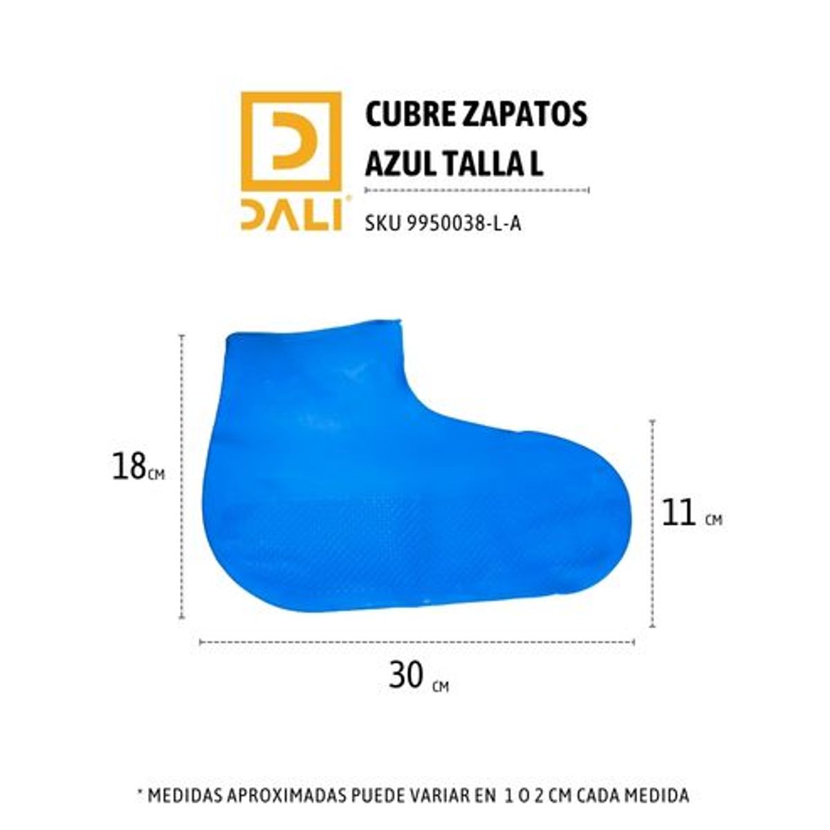 GENERICO - Pack x3 Cubre Zapatos Impermeables de Silicona Talla L  Protección Antideslizante Reutilizable