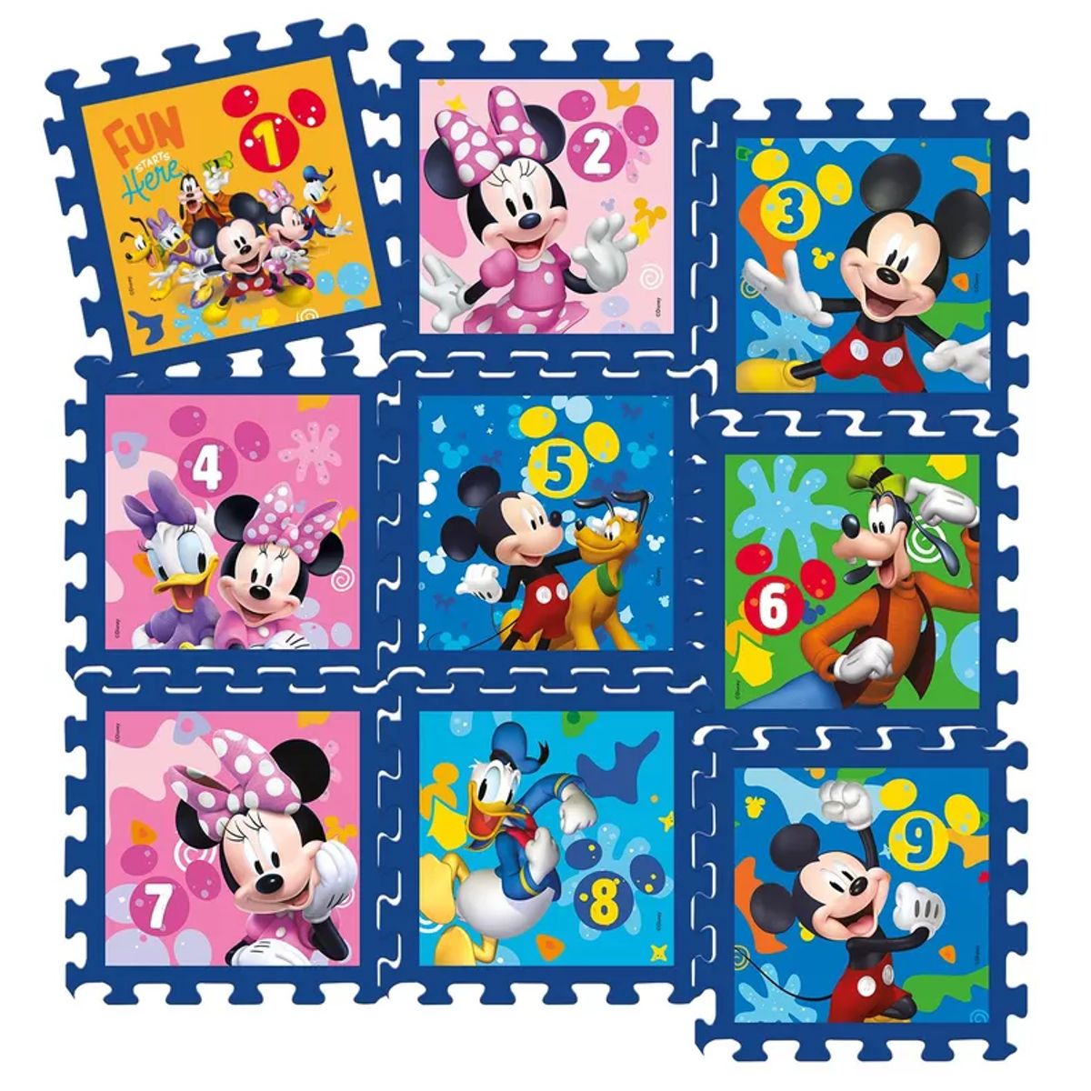 DISNEY - Piso Goma Eva con Números Minnie  Disney