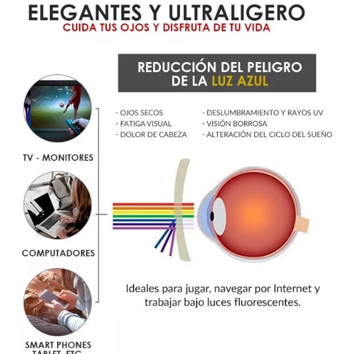 JM - Lente De Lectura Presbicia Anteojos Ópticos Graduados Con Estuche