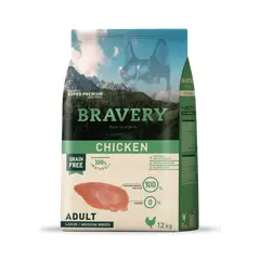 BRAVERY - Chicken Adult Razas Medianas Grandes 12 kg