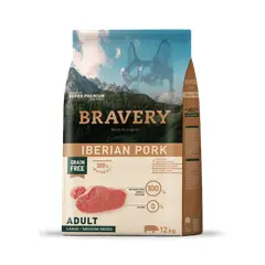BRAVERY - Iberian Pork Adult Razas Medianas Grandes 12 kg