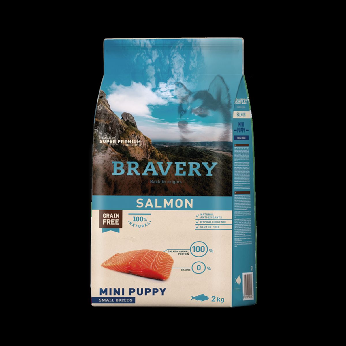 BRAVERY - Bravery Salmon Puppy Razas Pequeñas 2 kg Perro