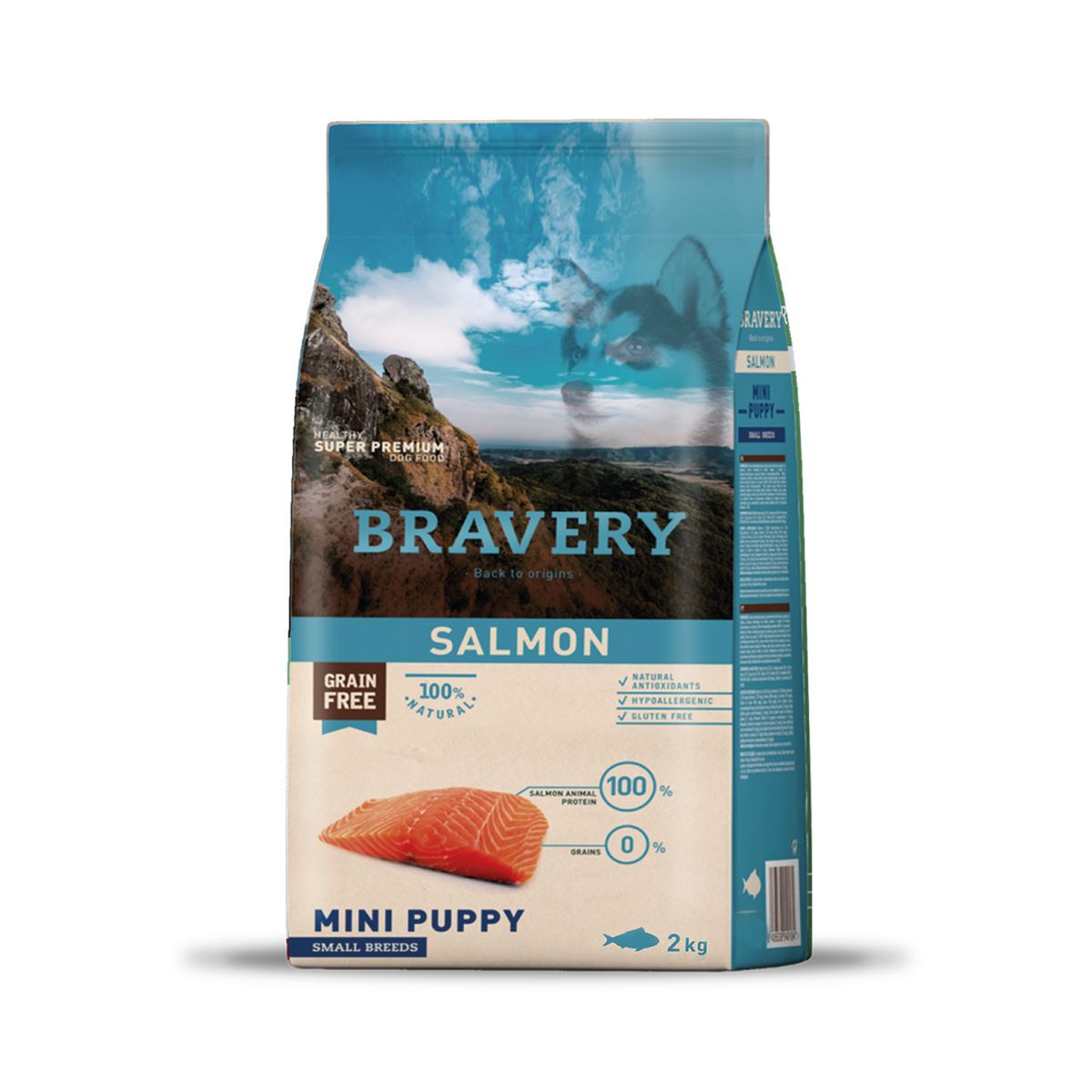 BRAVERY - Bravery Salmon Puppy Razas Pequeñas 2 kg Perro