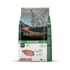 BRAVERY - Chicken Adult Gato 2 kg Alimento Seco